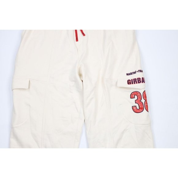 NOS Vtg 90s Marithe Francois Girbaud Mens 2XL Baggy Wide Leg Cargo Sweatpants - Picture 3 of 11